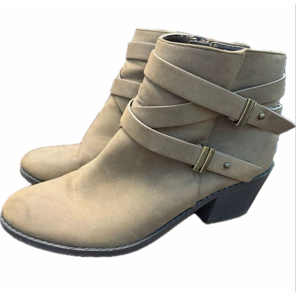 Unr8ed Tan Ankle Booties Women’s Size 5